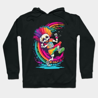 Dancing Skeleton Rainbow Hoodie